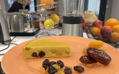 Gâteau sport de semoule aux fruits secs