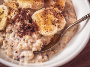 Recette du Porridge banane cacao