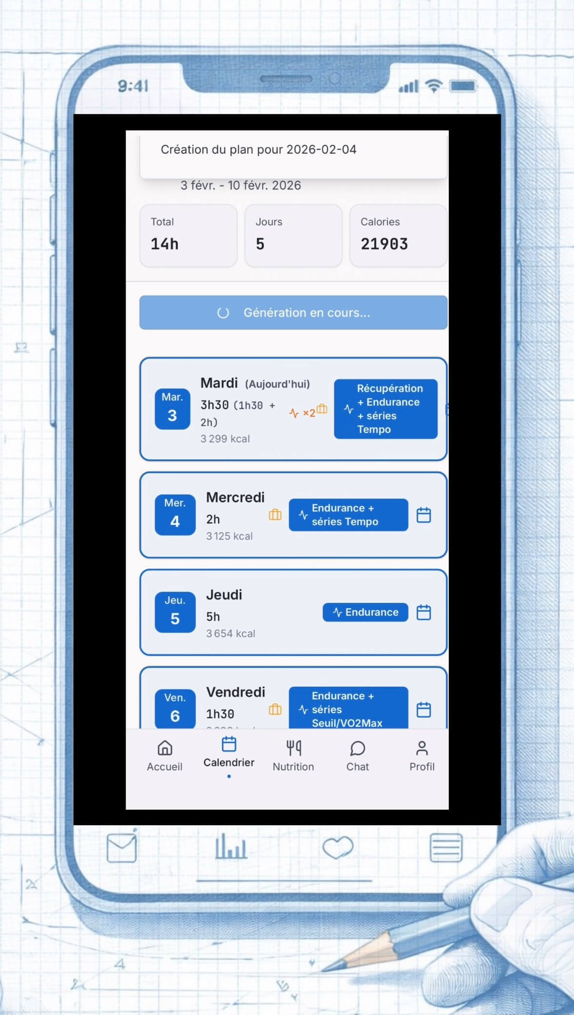 app sport nutrition Ograal